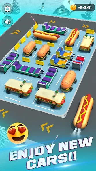 Взломанная Unblock It Car Puzzle Game на Андроид — Много денег и без рекламы — скриншот 5