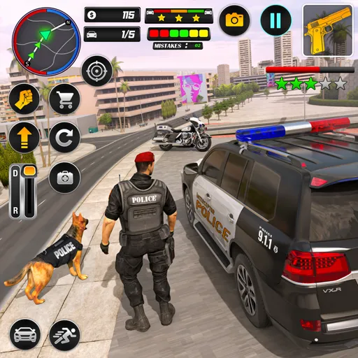 Police Car Chase Car Games — Мод: Много денег — скриншот 1 Police Car Chase Car Games — Мод: Много денег — скриншот 1
