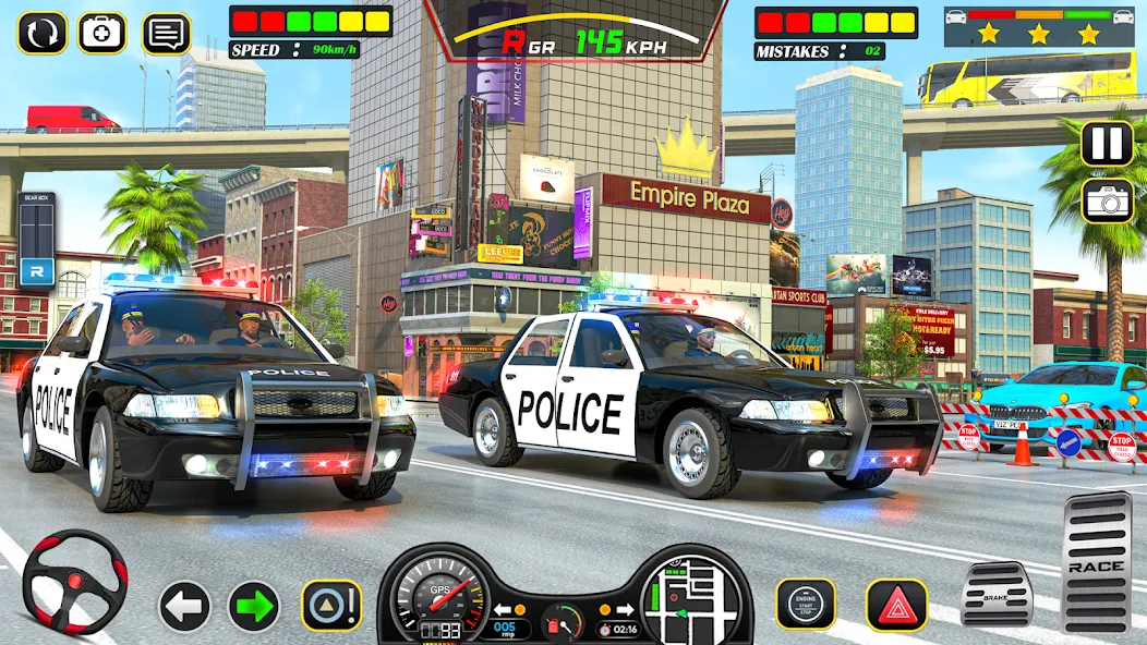 Police Car Chase Car Games — Мод: Много денег — скриншот 3 Police Car Chase Car Games — Мод: Много денег — скриншот 3