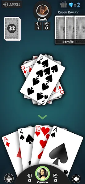 Pisti - Offline Card Games MOD — Все карты открыты на Андроид — скриншот 2 Pisti - Offline Card Games MOD — Все карты открыты на Андроид — скриншот 2