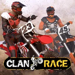 Скачать Clan Race: PVP Motocross races с модом — Много денег