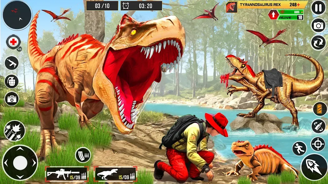 Скачать Real Dino Hunter 3D Gun Games с модом — Много денег — скриншот 1 Скачать Real Dino Hunter 3D Gun Games с модом — Много денег — скриншот 1