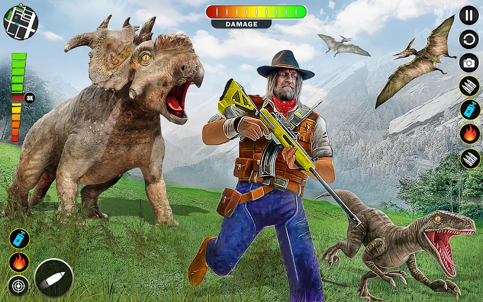 Скачать Real Dino Hunter 3D Gun Games с модом — Много денег — скриншот 4 Скачать Real Dino Hunter 3D Gun Games с модом — Много денег — скриншот 4