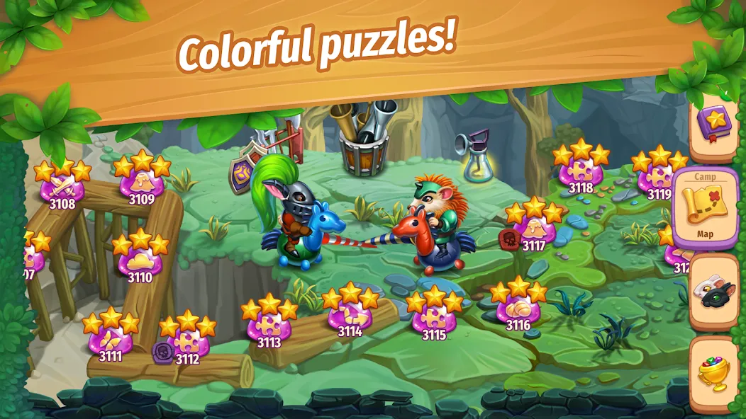 Скачать взлом Strongblade: Match 3 Game на Андроид — Много денег — скриншот 4