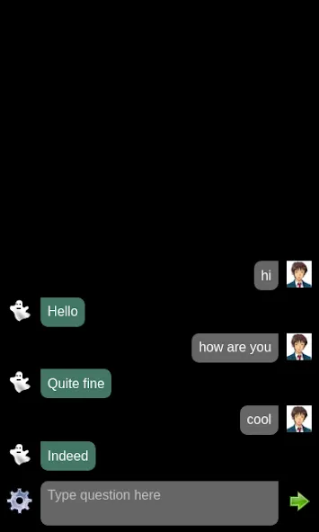 Ghost chat bot MOD APK на Android — Все ответы разблокированы — скриншот 2