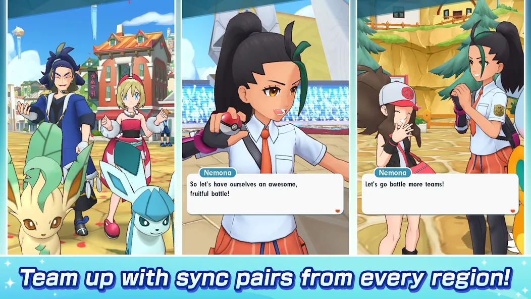 Pokémon Masters EX Mod APK Много денег и кристаллов — Скачать на Андроид — скриншот 1