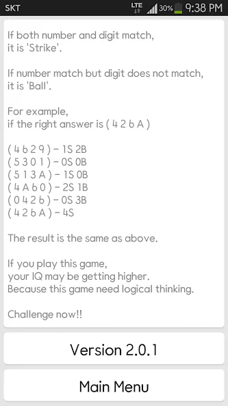 IQ Baseball - Number Puzzle MOD APK на Android — Много подсказок — скриншот 3