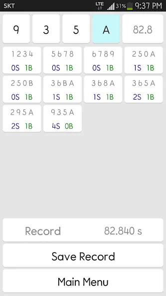 IQ Baseball - Number Puzzle MOD APK на Android — Много подсказок — скриншот 4