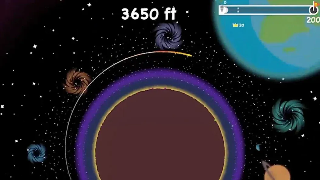 Взломанная Golf Orbit: Oneshot Golf Games на Андроид — Много денег — скриншот 3