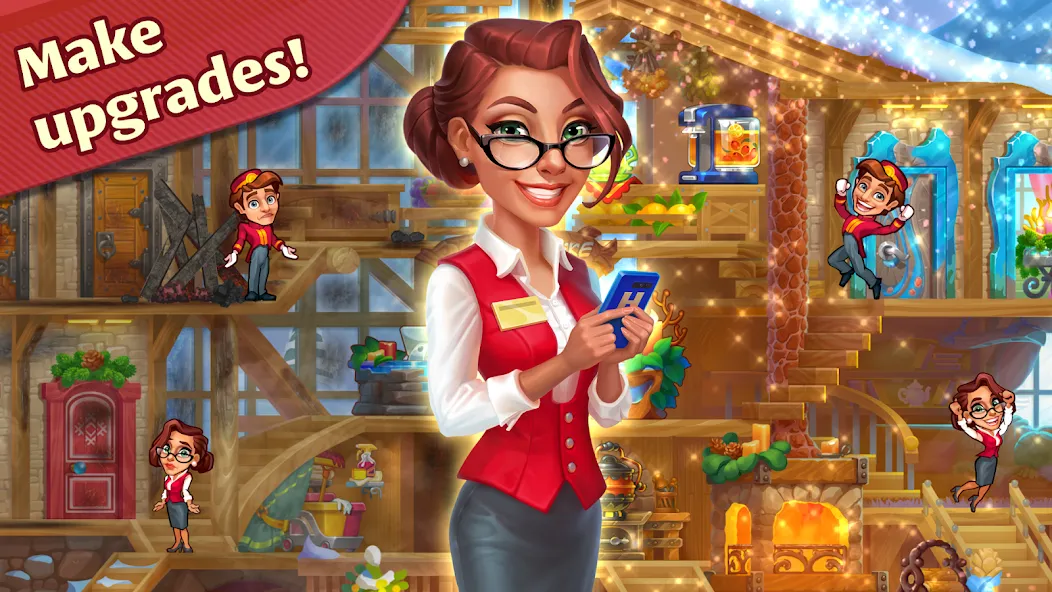 Grand Hotel Mania: Hotel games — Мод: Много денег и бесконечная энергия — скриншот 1 Grand Hotel Mania: Hotel games — Мод: Много денег и бесконечная энергия — скриншот 1
