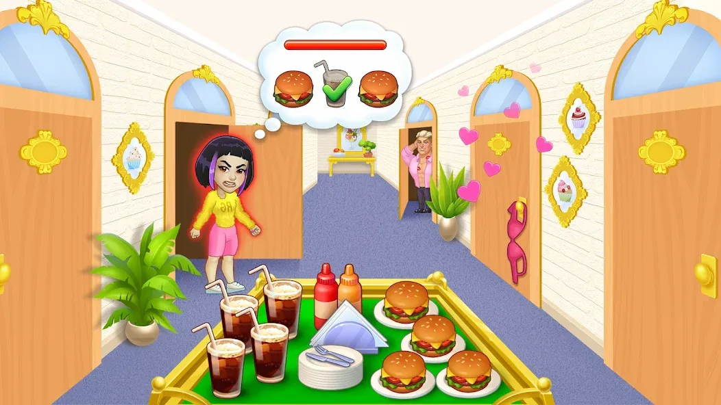 Скачать взломанную Jane’s Story: Cooking & Hotel — Много денег и энергии — скриншот 1