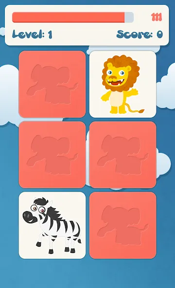 Animals memory game for kids на Андроид — Все уровни разблокированы — скриншот 2 Animals memory game for kids на Андроид — Все уровни разблокированы — скриншот 2