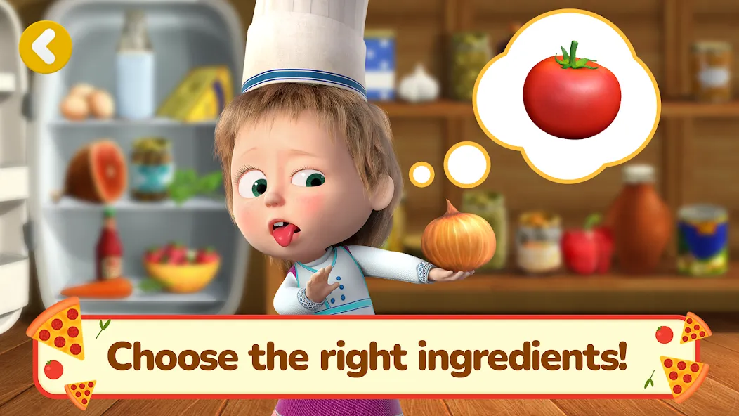Взлом Masha and the Bear Pizza Maker — Все ингредиенты открыты — скриншот 2
