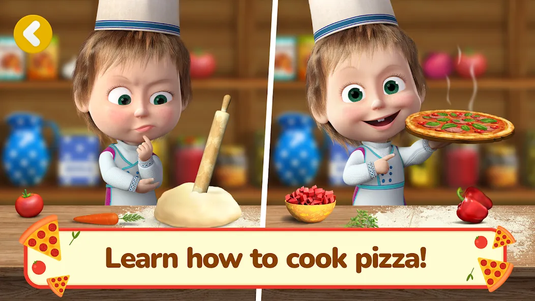 Взлом Masha and the Bear Pizza Maker — Все ингредиенты открыты — скриншот 3