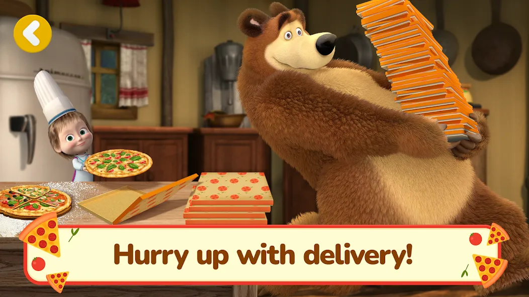 Взлом Masha and the Bear Pizza Maker — Все ингредиенты открыты — скриншот 4