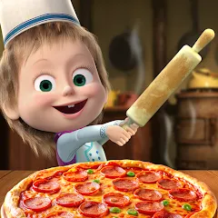 Взлом Masha and the Bear Pizza Maker — Все ингредиенты открыты
