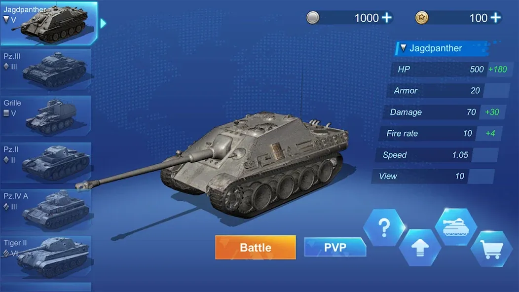 Ace Tank — Взломанная версия (Много денег) — скриншот 1