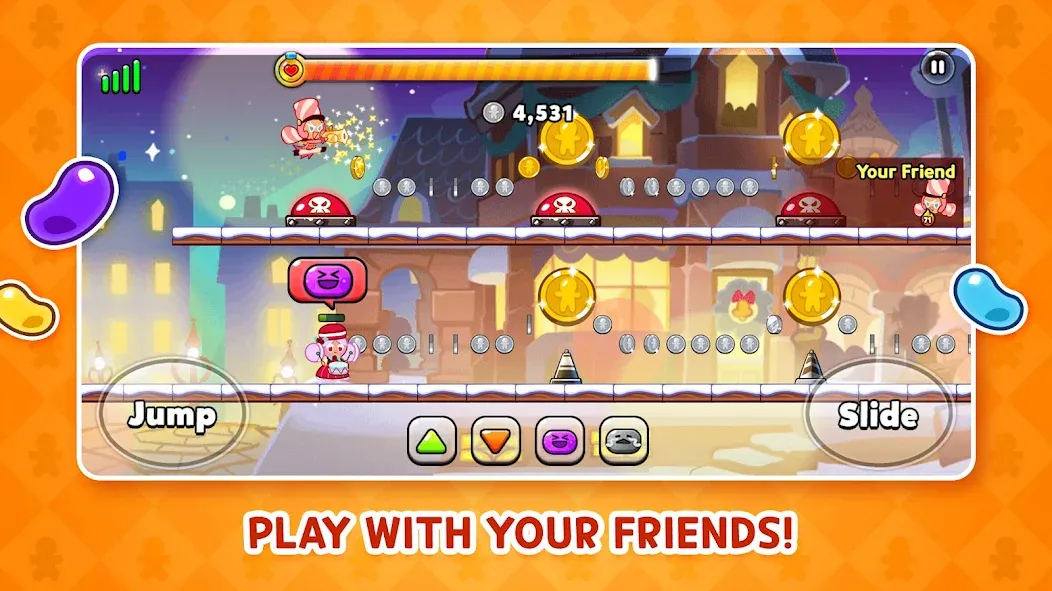CookieRun: OvenBreak — Взломанная версия (Много кристаллов и денег) — скриншот 4 CookieRun: OvenBreak — Взломанная версия (Много кристаллов и денег) — скриншот 4