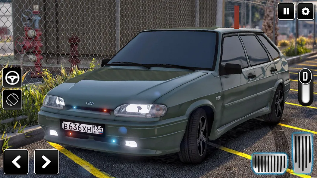 2114 Car Driving: Lada sedan MOD — Много денег на Андроид — скриншот 1