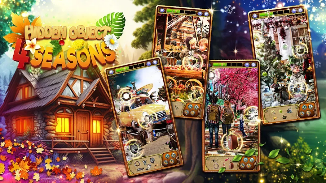 Скачать Hidden Object: 4 Seasons с модом — Много денег — скриншот 1