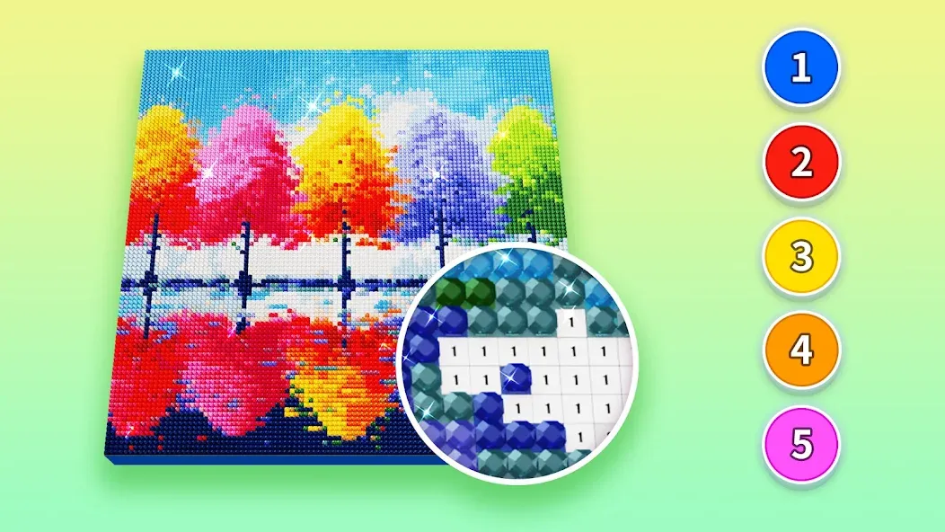 Скачать взлом Diamond Painting by Number на Андроид — Много денег и без рекламы — скриншот 2 Скачать взлом Diamond Painting by Number на Андроид — Много денег и без рекламы — скриншот 2