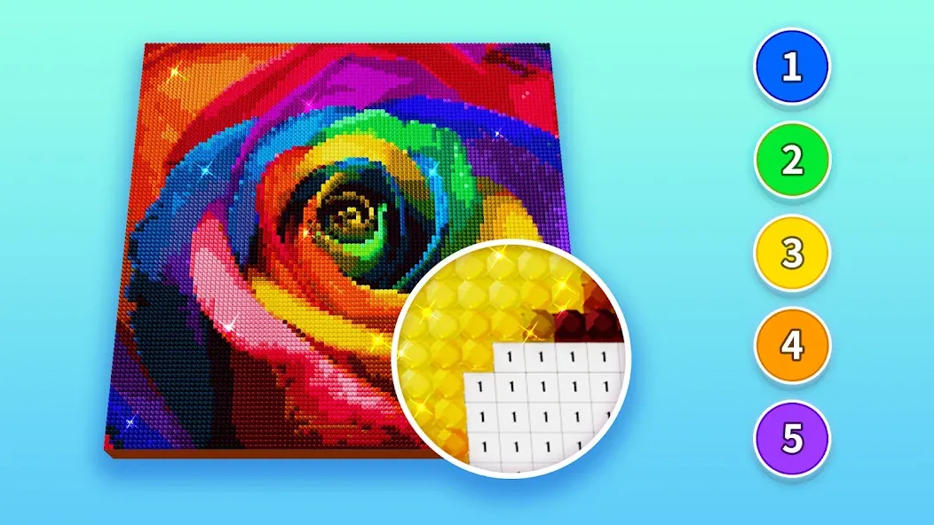 Скачать взлом Diamond Painting by Number на Андроид — Много денег и без рекламы — скриншот 3 Скачать взлом Diamond Painting by Number на Андроид — Много денег и без рекламы — скриншот 3