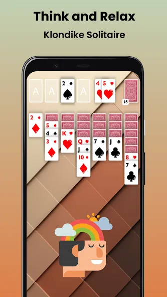 Klondike Solitaire Offline — Взломанная версия (Без рекламы) — скриншот 1