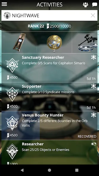 Скачать Warframe Companion — Со встроенным кэшем и всеми открытыми чертежами — скриншот 2 Скачать Warframe Companion — Со встроенным кэшем и всеми открытыми чертежами — скриншот 2