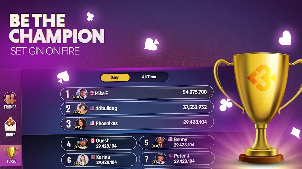 Скачать Gin Rummy Extra - Online Rummy — Много денег — скриншот 5