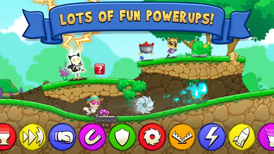 Взломанная Fun Run 3 - Multiplayer Games на Андроид — Много денег и кристаллов — скриншот 1