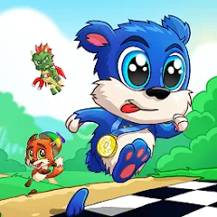 Взломанная Fun Run 3 - Multiplayer Games на Андроид — Много денег и кристаллов