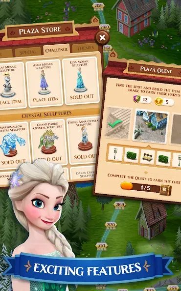 Скачать Disney Frozen Free Fall Games — Последняя версия (Много денег и жизней) — скриншот 2