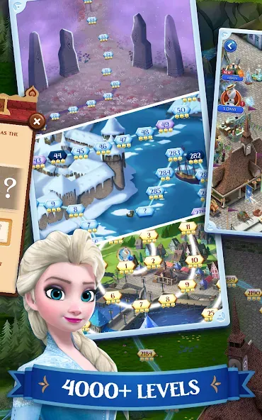 Скачать Disney Frozen Free Fall Games — Последняя версия (Много денег и жизней) — скриншот 3