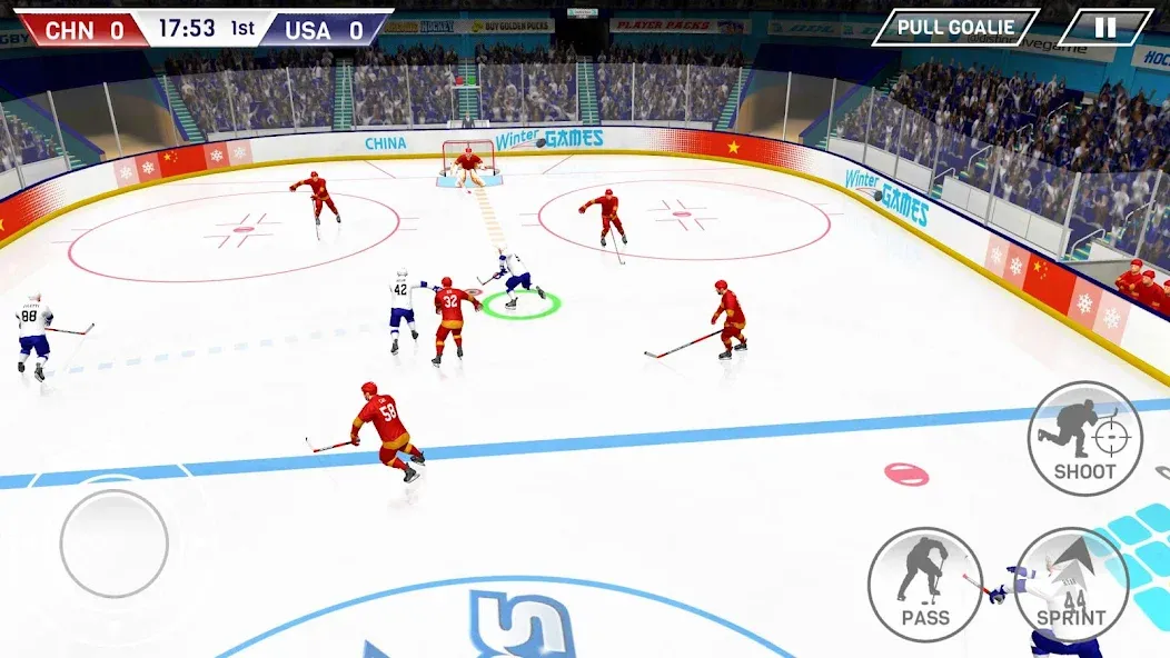 Hockey All Stars — Взломанная версия (Много денег) — скриншот 2 Hockey All Stars — Взломанная версия (Много денег) — скриншот 2