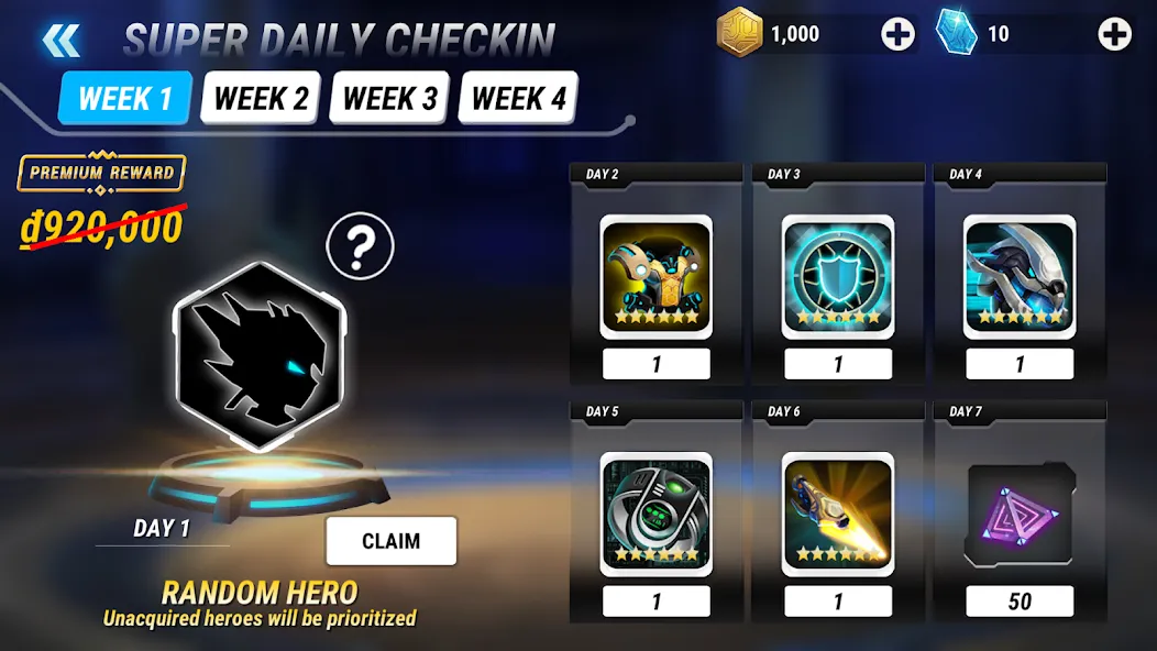 Heroes Infinity Premium на Андроид — Много денег — скриншот 1