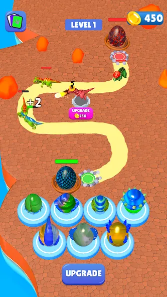 Dino Merge Mod APK Много денег и кристаллов — Скачать на Андроид — скриншот 2