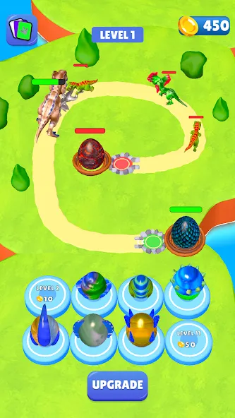 Dino Merge Mod APK Много денег и кристаллов — Скачать на Андроид — скриншот 4