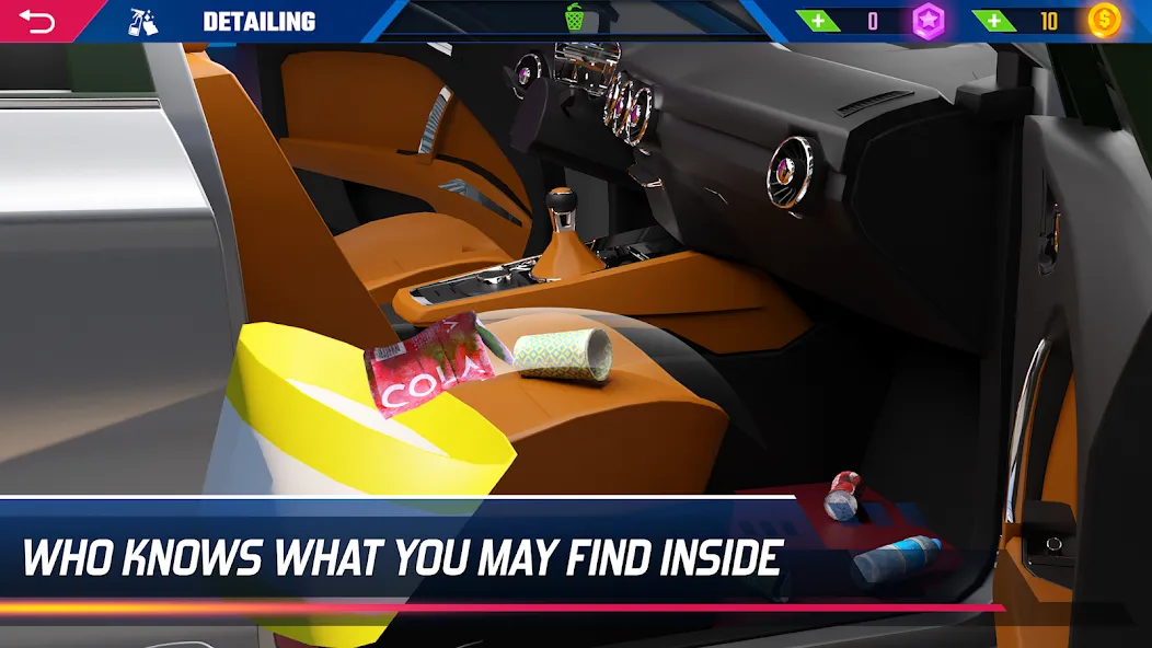Car Detailing Simulator 2023 на Андроид — Мод Много денег — скриншот 3 Car Detailing Simulator 2023 на Андроид — Мод Много денег — скриншот 3