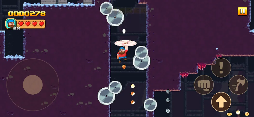 Скачать взломанную Timberman The Big Adventure — Много денег — скриншот 1