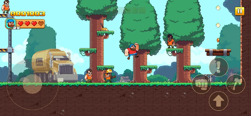 Скачать взломанную Timberman The Big Adventure — Много денег — скриншот 2