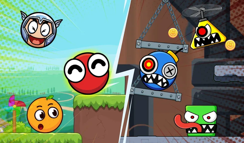 Скачать Bounce Ball 6: Roller Ball 6 — Много денег и без рекламы — скриншот 1