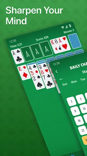 Скачать Solitaire - Classic Card Game на телефон — Все темы открыты и без рекламы — скриншот 2