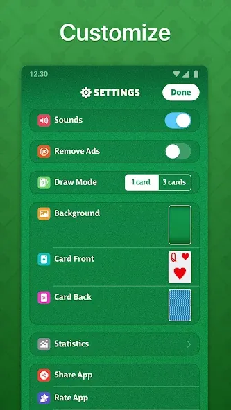 Скачать Solitaire - Classic Card Game на телефон — Все темы открыты и без рекламы — скриншот 5