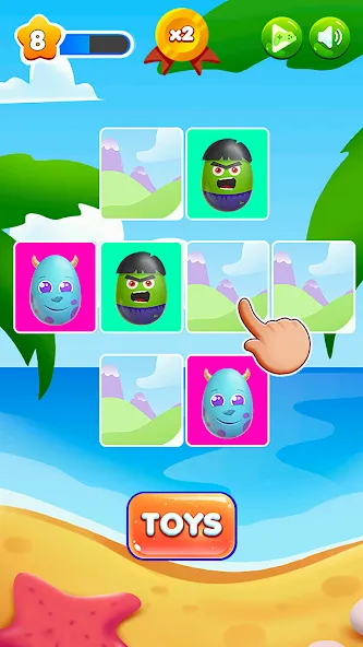 Surprise Eggs Memory — Взломанная версия (Все открыто) — скриншот 4