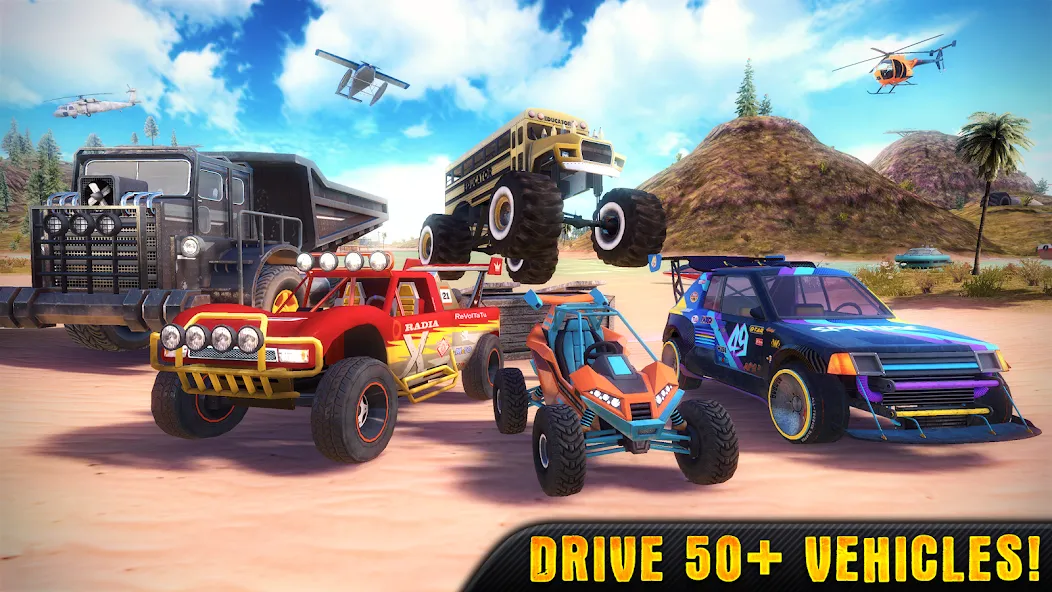 OTR - Offroad Car Driving Game на Андроид — Много денег и все машины разблокированы — скриншот 1