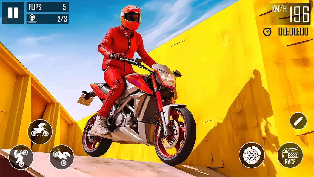 Скачать Ultimate Bike Stunt: Bike Game — Много денег — скриншот 3