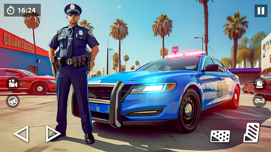 US Police Car Transporter Game MOD APK — Много денег — скриншот 1