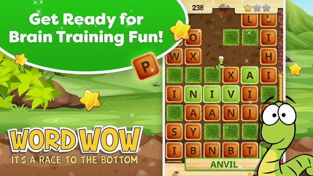 Word Wow - Brain training fun на Андроид — Бесплатные подсказки — скриншот 1