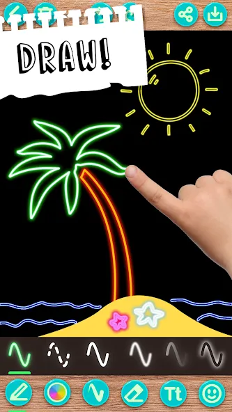 Draw Doodle - Kids drawing MOD APK на Android — Все открыто — скриншот 2