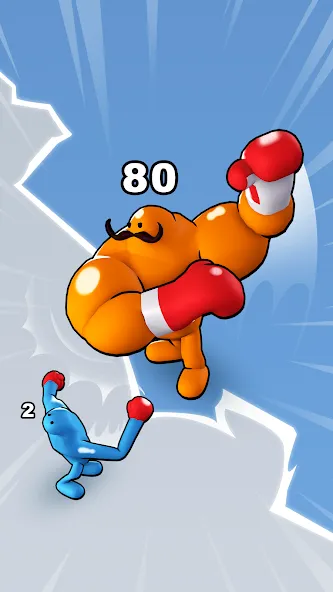 Скачать Punchy Race: Run & Fight Game (Мод: Много денег) на Андроид — скриншот 1